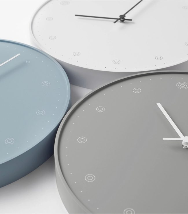 Molecule Wall Clock Blue - Görsel 2