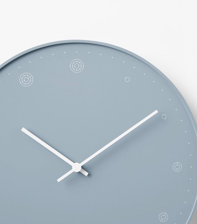 Molecule Wall Clock Blue - Görsel 3