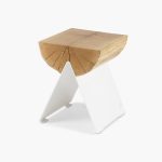 Wooden Stool White